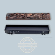 Load image into Gallery viewer, MTL - Micro Trains - 105580.2 - 50 Foot - Steel Side - 15 Panel - Fixed End Gondola - With Load - Pittsburgh and Lake Erie Livery - 9001 - With 4 x Extra Axles and Wheels - N Gauge