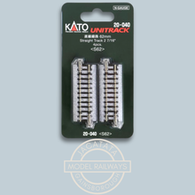 Load image into Gallery viewer, KATO - Unitrack - 20-040 - Straight Track - 4 Pieces - <S62> - N Gauge