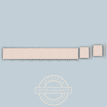 Load image into Gallery viewer, Ratio - 429 - SR Concrete Panel Fencing - Plastic Kit - 485mm Length - Concrete/Grey - OO/HO Gauge