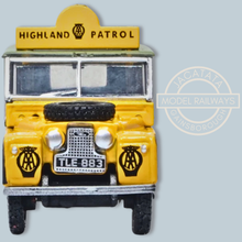 Load image into Gallery viewer, Oxford Diecast - 76LAN188025 - Land Rover Series 1 - 88 - Canvas - AA Highland Patrol - TLE 883 - 1:76 Scale Model
