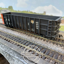 Load image into Gallery viewer, GSCX Ribbed High Side Gondola Cars - Rake of 5 - Consol - Quality Fuel for Electric Living - HO Gauge