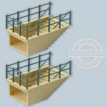 Load image into Gallery viewer, Peco - Lineside Kit - LK-7 - Subway Staircase Kit (Parts to make 2 units) - OO/HO Gauge