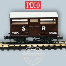Load image into Gallery viewer, PECO - Quality Line - NR-45S - 10ft Cattle Truck - SR Dark Brown - No.53710 - N Gauge