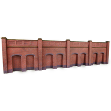 Load image into Gallery viewer, Metcalfe PN145 - Retaining Wall in Red Brick - Card Construction Kit - N Scale
