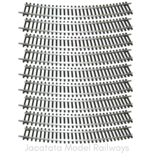 Load image into Gallery viewer, New Pack of 9 - Hornby R608 - 3rd Radius Curve Track - 1:76 Scale - OO Gauge