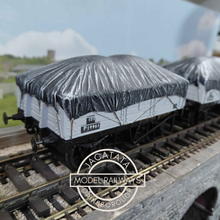 Load image into Gallery viewer, Skytrex - SMR 28 - BR Five Plank Open Wagon with Tarpaulin Covered Load - O Gauge - Choice of 3