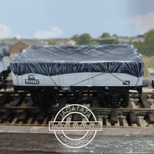Load image into Gallery viewer, Skytrex - BR Five Plank Open Wagon with Tarpaulin Cover - O Gauge - Choice of 3 (2 Running Numbers)