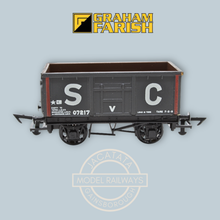Load image into Gallery viewer, Grahan Farish - 1221 - 16 Ton - Steel Mineral Wagon - Doncaster LNER - SC - Grey - No. 07217 - OO Gauge
