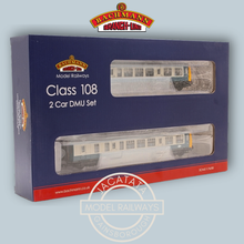 Load image into Gallery viewer, Bachmann - Branchline - 32-908 - Class 108 - 2 Car DMU Set - British Rail Blue and Grey Livery - OO Gauge - DCC Ready
