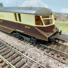 Load image into Gallery viewer, Hornby - R30384 - Railroad Plus - Enhanced Livery - GWR - Bo-Bo - No.34 - Express Parcels Railcar - Diesel Locomotive - OO Gauge - DCC Ready
