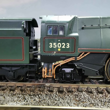 Load image into Gallery viewer, Hornby BR Merchant Navy Class Locomotive - Holland-Afrika Line - No. 35023 - OO Gauge - DCC Sound
