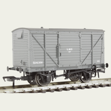 Load image into Gallery viewer, Bachmann Branchline - 37-803B - 12T Planked Ventilated Van - LMS Grey Livery - 505391 - OO Gauge
