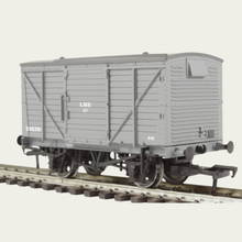 Load image into Gallery viewer, Bachmann Branchline - 37-803B - 12T Planked Ventilated Van - LMS Grey Livery - 505391 - OO Gauge
