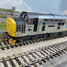 Load image into Gallery viewer, ViTrains Models - Class 37 - Diesel Locomotive - Mirrlees Pioneer - No. 37901 - Two Tone Grey - Weathered - OO Gauge - Analogue
