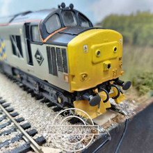 Load image into Gallery viewer, ViTrains Models - Class 37 - Diesel Locomotive - Mirrlees Pioneer - No. 37901 - Two Tone Grey - Weathered - OO Gauge - Analogue

