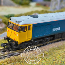 Load image into Gallery viewer, Graham Farish - Class 50 - Locomotive - BR Blue - Large Logo - Resolution - 50018 - N Gauge - Analogue
