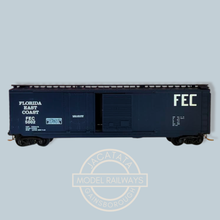 Load image into Gallery viewer, MTL - Micro Trains - 33080 - 50 Foot Standard Box Car - with Plug Door and Sliding Door - Florida East Coast Livery - 5002 - N Gauge
