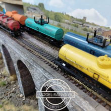 Load image into Gallery viewer, Double Bogied Oil Tankers - Rake of 5 - Various Liveries - HO Gauge
