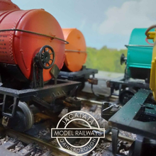 Load image into Gallery viewer, Double Bogied Oil Tankers - Rake of 5 - Various Liveries - HO Gauge
