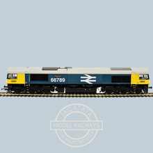 Load image into Gallery viewer, Hattons Originals - H4-66-031 - Class 66 - Locomotive - BR Large Logo - Blue With GBRf Branding - British Rail 1948-1997 - No. 66789 - OO Gauge - DCC Ready
