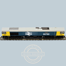 Load image into Gallery viewer, Hattons Originals - H4-66-031 - Class 66 - Locomotive - BR Large Logo - Blue With GBRf Branding - British Rail 1948-1997 - No. 66789 - OO Gauge - DCC Ready
