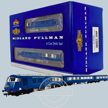 Load image into Gallery viewer, Bachmann - 31-255DC - Midland Pullman - Six Car Unit Set - Nanking Blue - OO Gauge - DCC On Board
