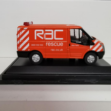 Load image into Gallery viewer, Oxford Diecast - New Ford Transit Van (L.Roof) - 76FT003 - RAC - 1:76
