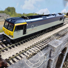 Load image into Gallery viewer, Lima - L204672a - Class 92 - Two Toned Railfreight Grey Livery - Electric Locomotive - D H Lawrence - Numbered 92 015 - OO Gauge - Analogue
