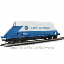 Load image into Gallery viewer, Bachmann Branchline - 37-327 - (A,B,C) - 90 Tonne - JGA Bogie Hopper Wagon - Buxton Lime Industries Livery - Choice Of Wagon Running Numbers - OO Gauge
