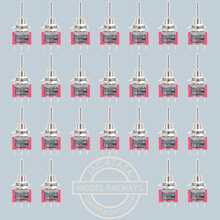 Load image into Gallery viewer, Gaugemaster - BPGM509 - Bulk Pack of 25 - Mini Toggle Switches - Single Pole Double Throw (SPDT) - Centre Off
