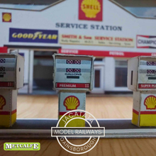 Load image into Gallery viewer, Metcalfe - Constructed - Service Station/Garage - Card Construction Kit Built - OO/HO Gauge
