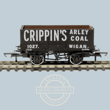 Load image into Gallery viewer, Oxford Rail - OR76MW7011 - 7 Plank Mineral Wagon - Crippin's Arley Coal - Wigan - 1027 - OO Gauge - 1:76 Scale
