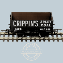 Load image into Gallery viewer, Oxford Rail - OR76MW7011 - 7 Plank Mineral Wagon - Crippin's Arley Coal - Wigan - 1027 - OO Gauge - 1:76 Scale
