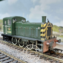 Load image into Gallery viewer, Bachmann - Branchline - 31-364 - Class 03 - Shunter - BR Green Livery With Wasp Stripes - No. D2383 - OO Gauge - Weathered - DCC Fitted
