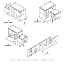 Load image into Gallery viewer, Design Preservation Models - No.351 - Industry/Warehouse 3 In 1 - 120 Pieces - Modular Plastic Kit - HO Scale
