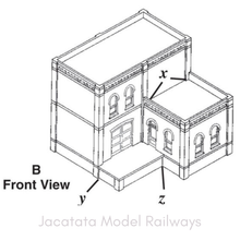 Load image into Gallery viewer, Design Preservation Models - No.351 - Industry/Warehouse 3 In 1 - 120 Pieces - Modular Plastic Kit - HO Scale
