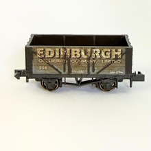 Load image into Gallery viewer, PECO - NR-P979 - 7 Plank Coal Wagon - Edinburgh Collieries - No.558 - Weathered - N Gauge
