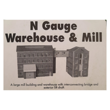 Load image into Gallery viewer, Metcalfe PN107 - Warehouse &amp; Mill - Brick Style - Card Construction Kit - N Scale
