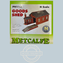 Load image into Gallery viewer, Metcalfe PN112 - Goods Shed - Red Brick Style - Card Construction Kit - N Scale

