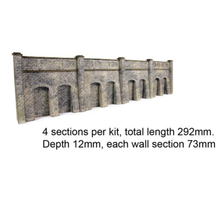Load image into Gallery viewer, Metcalfe  PN144 - Retaining Wall - Stone Style - Card Construction Kit - N Scale
