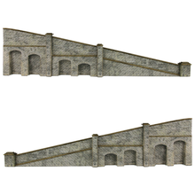 Load image into Gallery viewer, Metcalfe  PN149 - Tapered Retaining Walls - Stone Style - Card Construction Kit - N Scale
