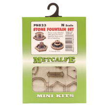 Load image into Gallery viewer, Metcalfe PN823 - Stone Fountain Set - Card Construction Kit - N Scale
