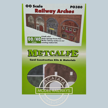Load image into Gallery viewer, Metcalfe P0380 - Railway Arches - 8 Half Relief Facades - Card Construction Kit - OO/HO Scale
