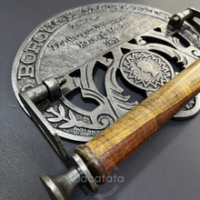 Load image into Gallery viewer, Cast Antique Iron and Wood Kitchen Roll Dispenser - ADF1016
