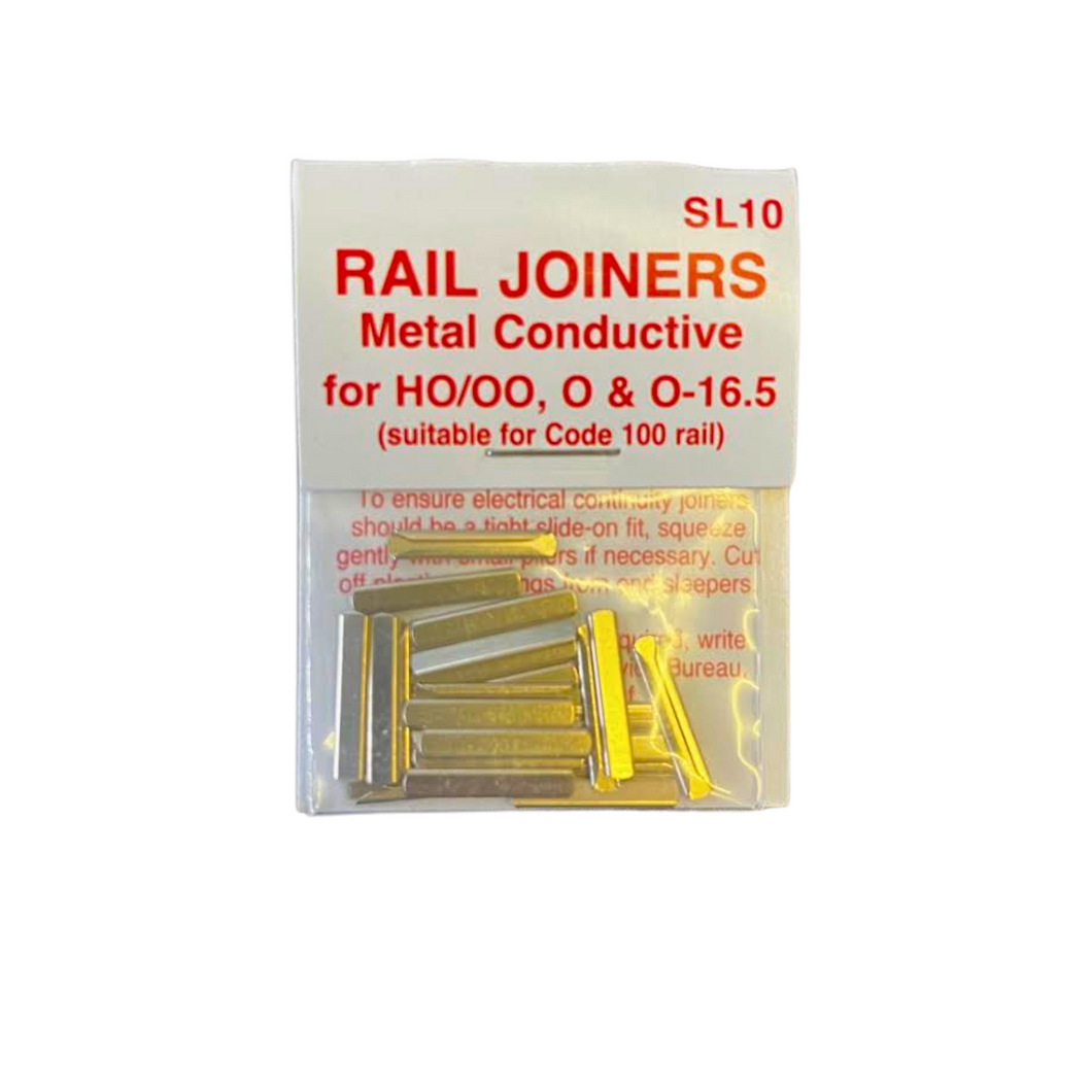PECO SL-10 Rail Joiners - Metal Conductive - (Code 100) - HO/OO, O & 0-16.5