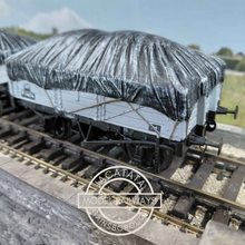 Load image into Gallery viewer, Skytrex - SMR 28 - BR Five Plank Open Wagon with Tarpaulin Covered Load - O Gauge - Choice of 3
