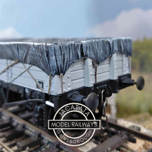 Load image into Gallery viewer, Skytrex - BR Five Plank Open Wagon with Tarpaulin Cover - O Gauge - Choice of 3 (2 Running Numbers)
