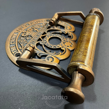 Load image into Gallery viewer, Cast Antique Copper and Wood Toilet Roll Holder - ADF1019
