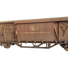 Load image into Gallery viewer, Hornby - R6159A - Weathered 20t Continental Ferry Van - British Railways Livery 2380-393/5 - OO Gauge
